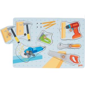 Puzzle sonoro con herramientas