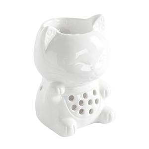 Quemador de perfume tommy en cerámica lacada blanca - h12,5…