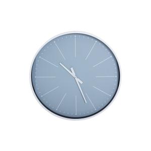 Reloj blanco de cristal 60x6x60cm