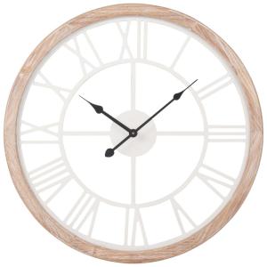 Reloj blanco y de color natural Alt.50 cm