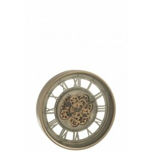 Reloj cifras romanas engranaje interior metal cristal antig…