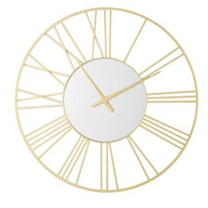 Reloj con espejo de metal dorado D.92