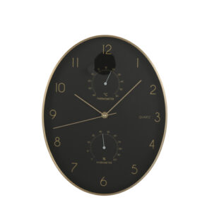 Reloj de aluminio negro