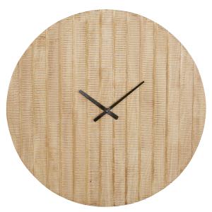 Reloj de madera de mango tallada D. 90