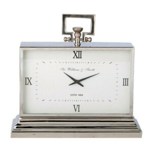 Reloj de mesa de metal con efecto cromado L.47