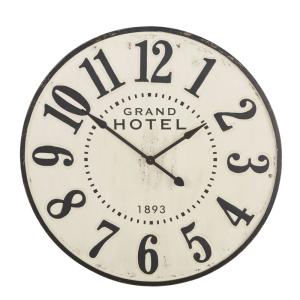 Reloj de metal beige y negro D. 100
