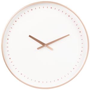 Reloj de metal blanco D40 cm