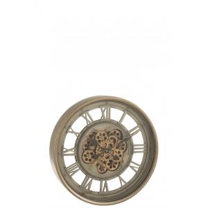 Reloj de metal bronce 60x11x60 cm