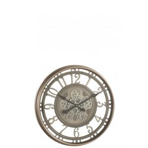 Reloj de metal bronce de 53x8x53 cm