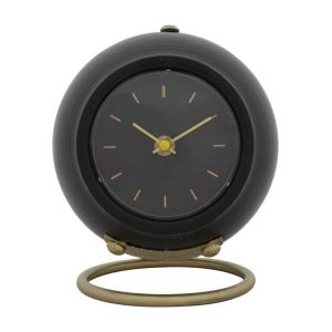 Reloj de metal negro 16x13x19 cm