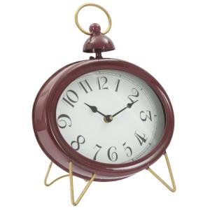 Reloj de metal rojo cm 8,5x5,5x33,5