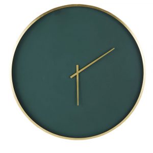 Reloj de metal verde y dorado D.86