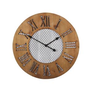 Reloj de pared 60 cm madera marrón