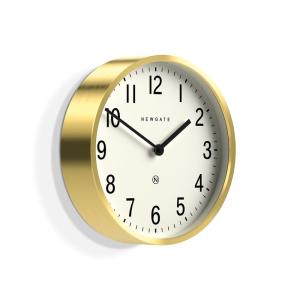 Reloj de pared con acabado efecto latón