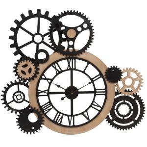Reloj de pared con engranajes 79x68