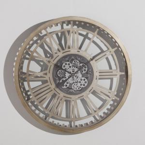 Reloj de pared con engranajes gris antracita D. 90