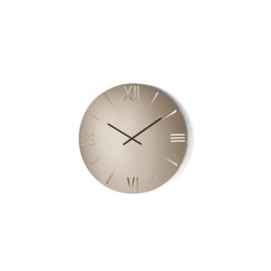 Reloj de pared con espejo color bronce, Ø 90 cm