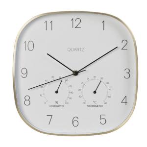 Reloj de pared de aluminio dorado ø28,5x4cm