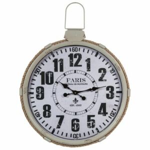 Reloj de pared de metal blanco 64x69 cm