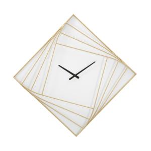 Reloj de pared de metal blanco cm 85x6x85