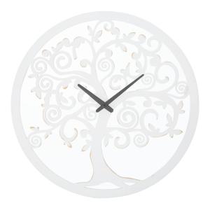 Reloj de pared de metal blanco ø cm 55x4,5