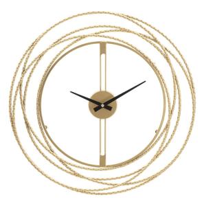 Reloj de pared de metal dorado ø cm 50x4