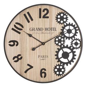 Reloj de pared de metal marrón ø 60x4,5 cm