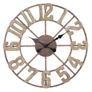 Reloj de pared de metal marrón ø cm 63,5x4