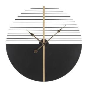 Reloj de pared de metal negro ø cm 60x4,5