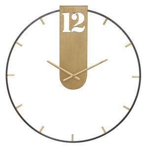Reloj de pared en metal dorado ø cm 60x4,5