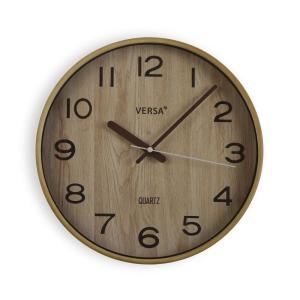 Reloj de pared en plástico beige