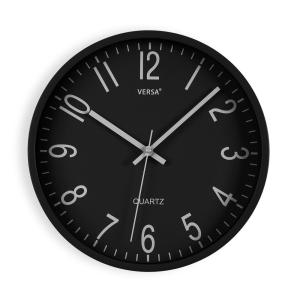 Reloj de pared en polipropileno negro