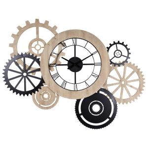 Reloj de pared industrial bicolor 145x109 cm