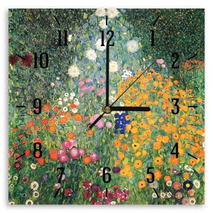 Reloj de Pared Jardín De Flores - Gustav Klimt cm. 30x30