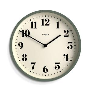 Reloj de pared moderno redondo de metal gris acero