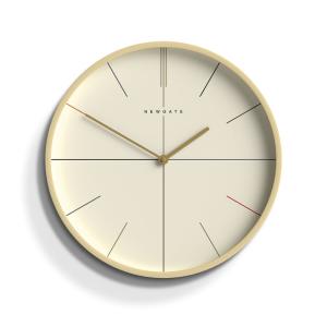 Reloj de pared moderno redondo de metal negro mate