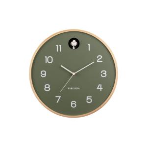Reloj de pared redondo ø31,5cm - verde