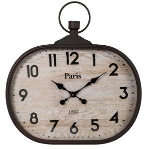 Reloj de pared tipo gousset en acero, 60x64 cm