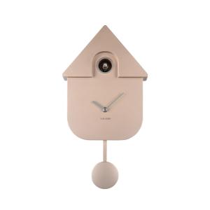 Reloj de péndulo con acabado metálico - rosa