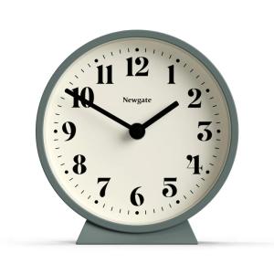 Reloj de repisa moderno en gris acero mate