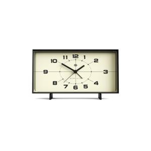 Reloj despertador de acrílico con esfera color crema