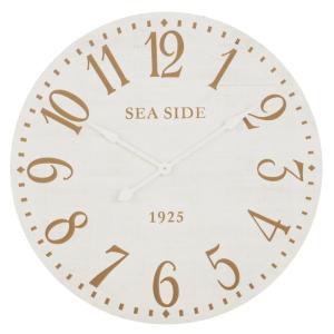 Reloj grabado en beige, blanco y marrón D. 90