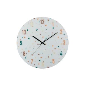 Reloj multicolor de cristal 60x4.5x60cm