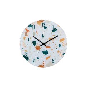 Reloj multicolor de madera 40x4,5x40cm