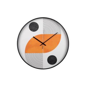 Reloj naranja/ de madera 60x4,5x60cm