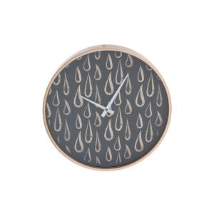 Reloj negro de madera 40x6x40cm