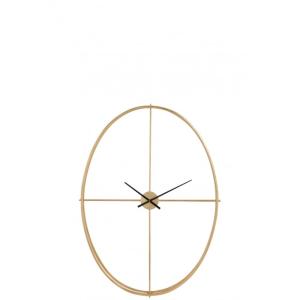 Reloj ovalado de metal dorado sin fondo, con un diámetro de…
