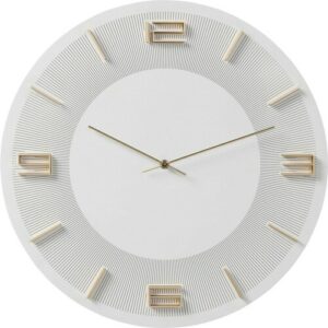 Reloj pared blanco/oro ø49cm