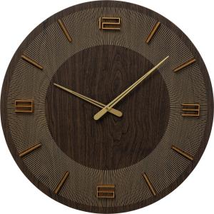 Reloj pared marrón ø60cm