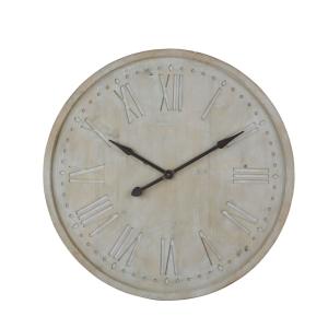 Reloj redondo gris y negro D 93 cm